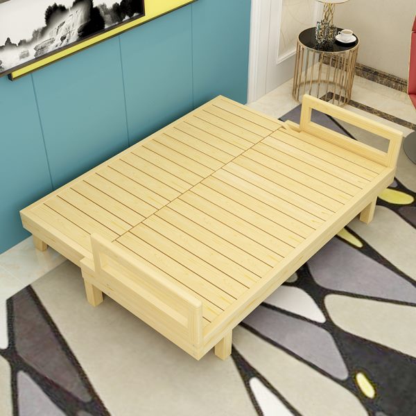 可折叠沙发床实木小户型飘窗榻榻米懒人躺椅靠背两用沙发床