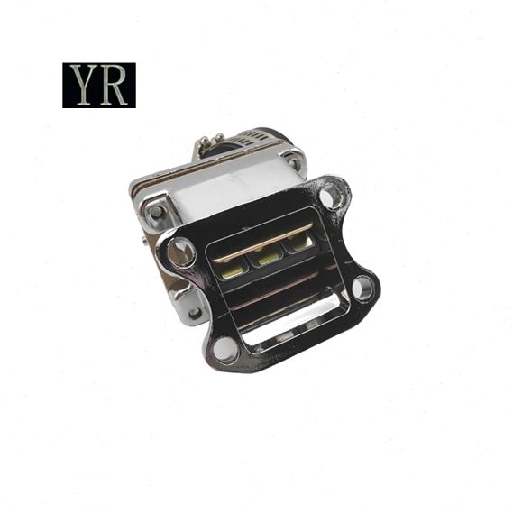 PWKPE化油器DIO50接口17 18期27期电镀银进气阀歧管 簧片阀包邮