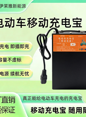 电动车充电宝1度电动车增程器48V60V72V充电宝户外移动电源220V5V