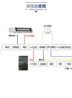 扫码开门磁力锁门禁专用电源12V5A小控制器适配器双门门禁宽变压