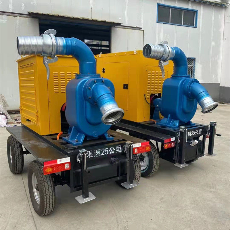 厂家直销急柴油机水泵 市政应急救援抢险移动泵车 四轮拖排水泵车