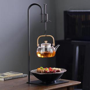 带自在勾 冬日围炉煮茶家用室内煮茶器电陶炉茶壶烤盘烤火炉套装