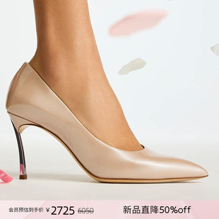 CASADEI/卡桑蒂【12期免息】新品 经典钢制刀锋漆皮牛皮高跟鞋