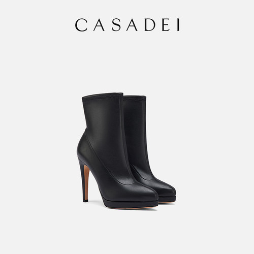 CASADEI/卡桑蒂细高跟尖头短靴