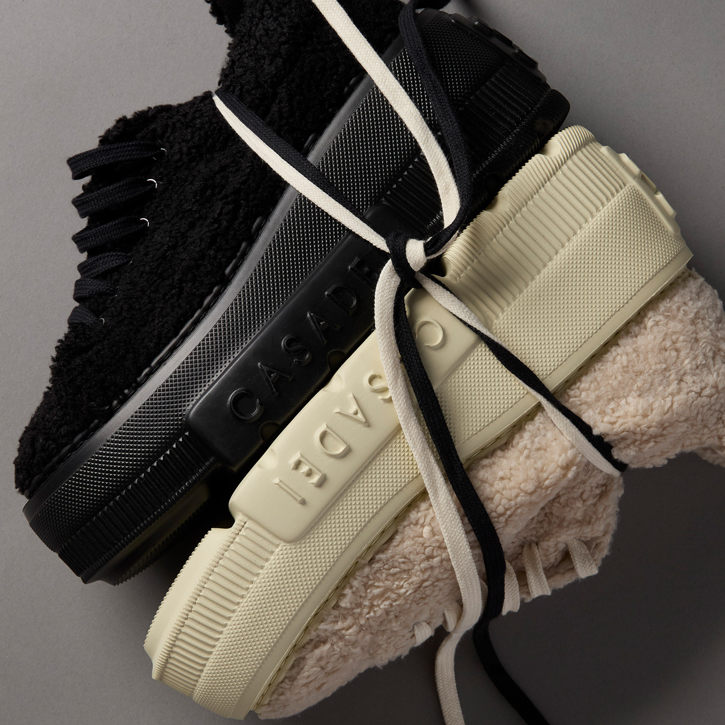 【26新品】CASADEI/卡桑蒂 厚底增高运动鞋 秋冬毛绒小白鞋休闲鞋