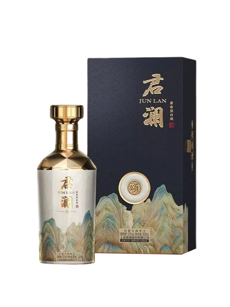 上海贵酒君澜颂酒53度酱香型白酒 500ml*6瓶整箱发货