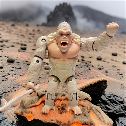 怪兽软胶狂暴巨兽玩具白化大猩猩猿巨型鳄鱼狼仿真模型坦克飞机战