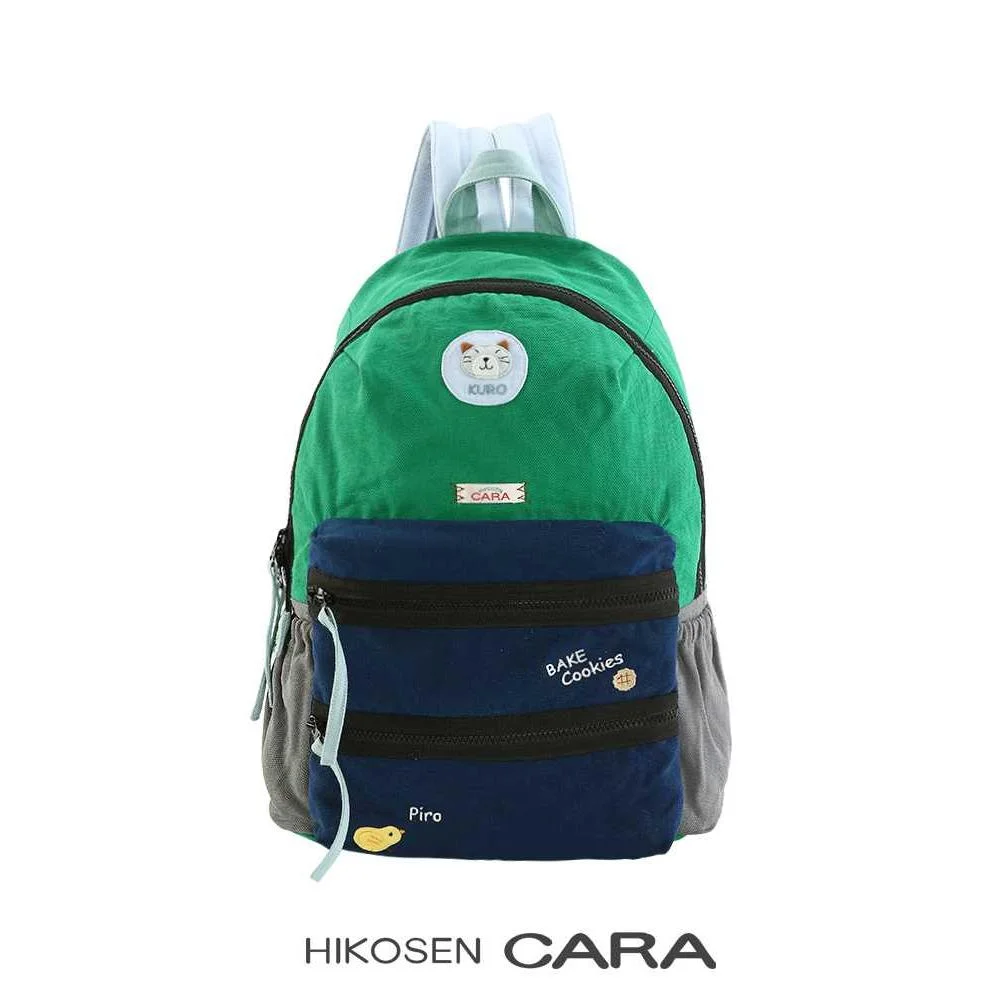 HIKOSEN CARA卡拉猫韩日双肩包可爱学院风女包书包帆布新品