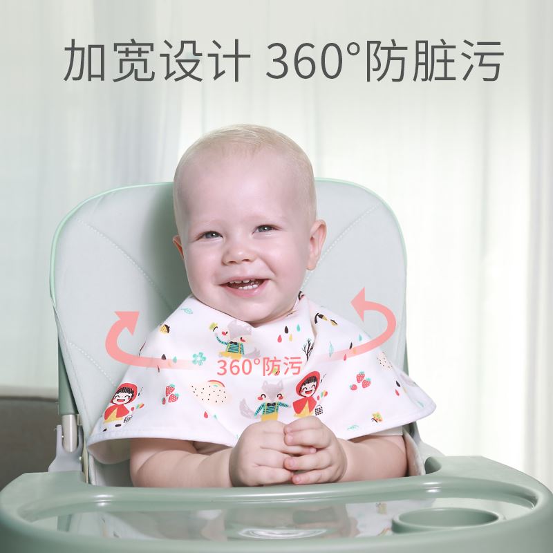 babycoupe婴儿拍嗝巾宝宝防吐奶纯棉口水巾新生儿垫肩巾防漏围嘴