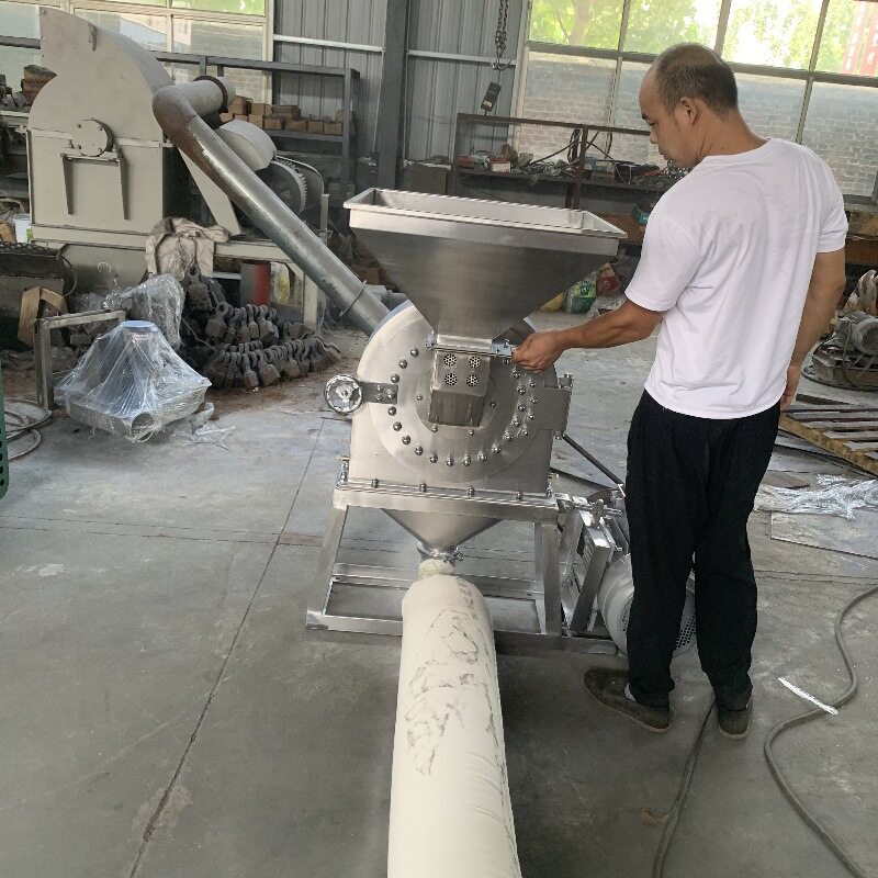 不锈钢白糖红糖齿盘打粉机 结块化工原料粉碎机 除尘中草材磨粉机