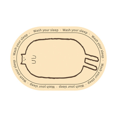 硅藻泥卡通地垫家用吸水脚垫卫生间防滑脚垫卫浴地毯可擦免洗垫子