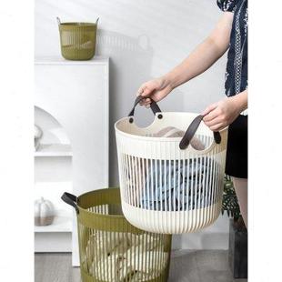 衣篓家用衣篮脏衣收纳筐服卫脏生间浴室脏篮子换洗衣物塑料收纳篮