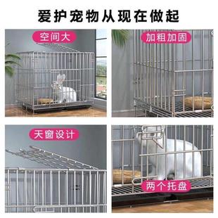 兔笼兔子笼小号大号特大号养殖专用室外室内家用带隔断宠物笼子.