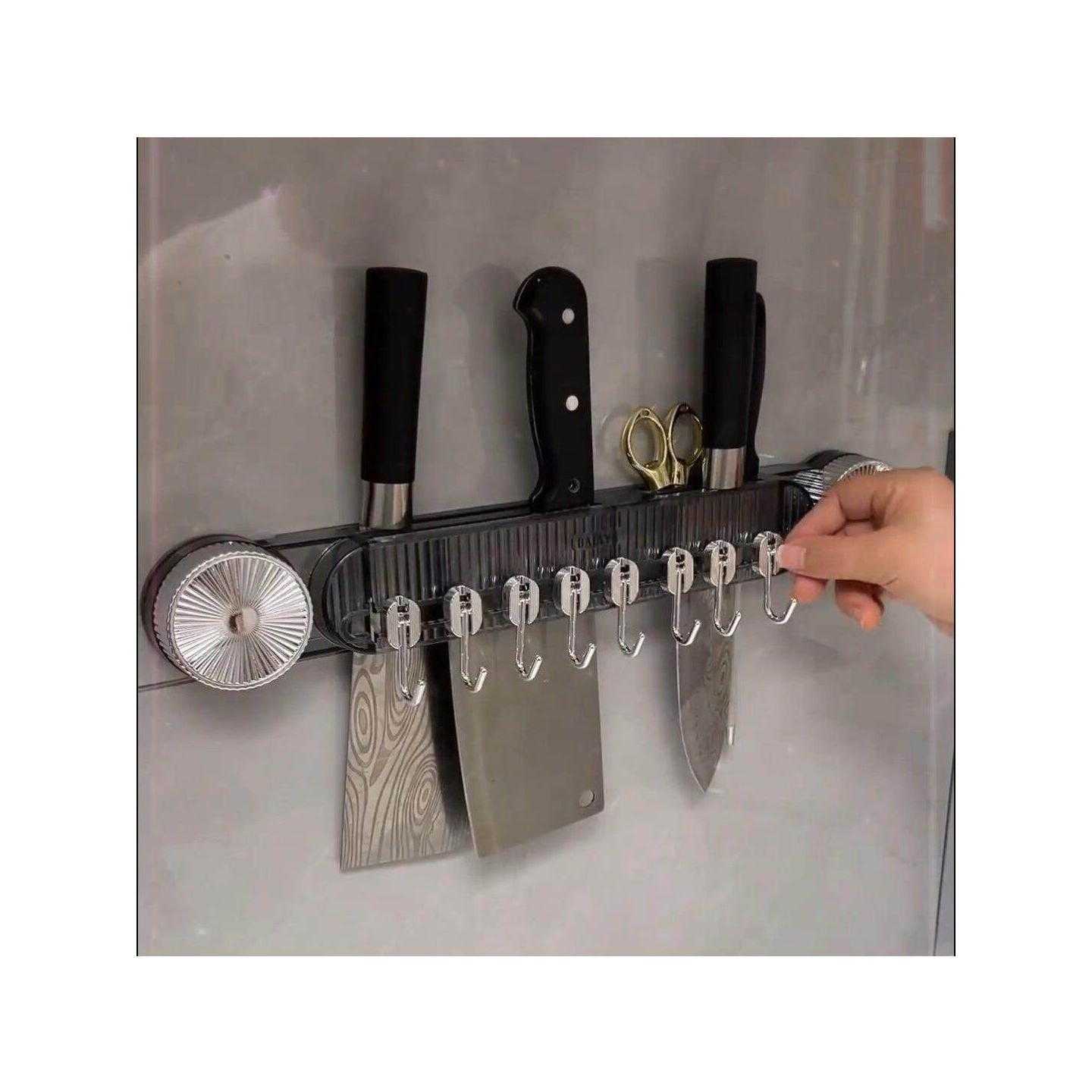 吸盘刀架厨房墙面挂钩免打孔排钩