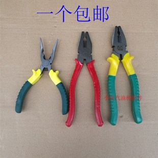 老虎钳钢丝钳斜嘴钳斜口钳尖嘴钳8寸6寸钳子工具多功能省力平口钳