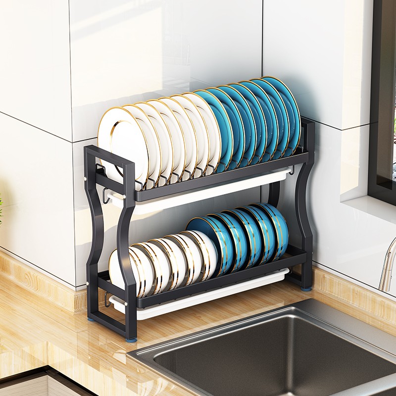 不锈钢厨房水槽边小型沥水架窄放碗碟碗筷收纳盒小尺寸碗盘置物架