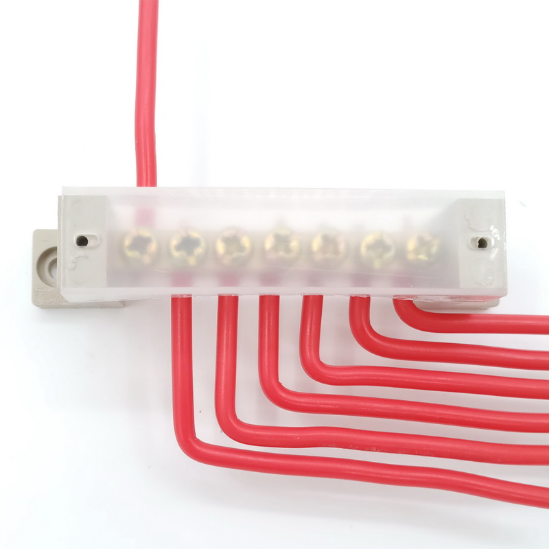 接线端子台零线排零地排7位铜排接地高桥型配电箱7孔8X12