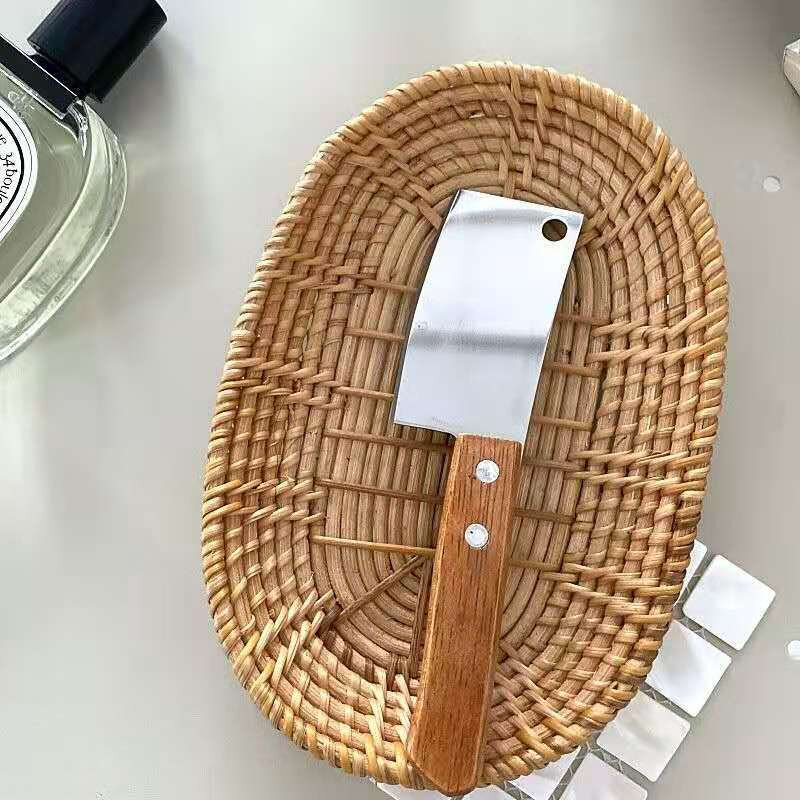 家用锋利迷你ins小菜刀拆快递削皮超小水果刀便携外出磨刀工具
