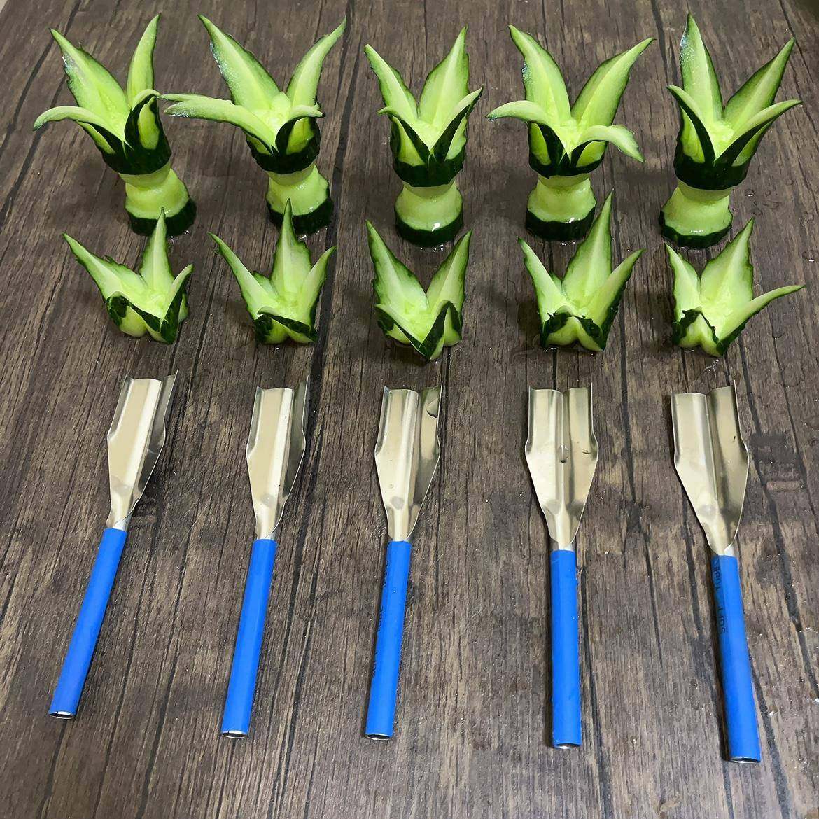 果蔬厨具黄瓜胡萝卜推花刀吧厨dyi小工具雕刻刀厨师雕花刀