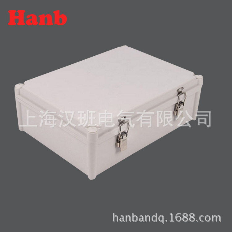 380*280*130mm开门式翻盖防水配电箱工程塑料密封箱电源监控箱