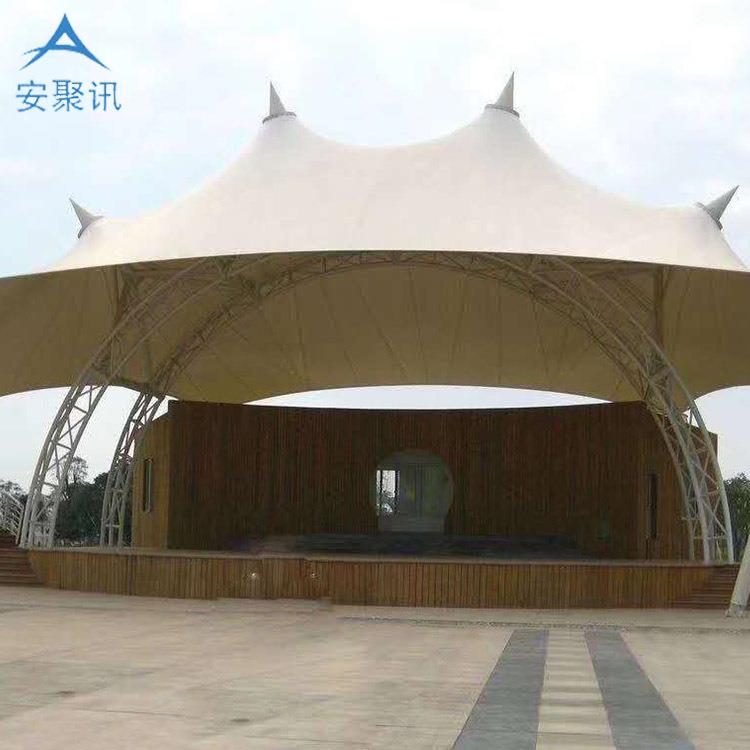 供应膜结构汽车棚户外避雨停车棚景观遮阳蓬膜结构设计施工