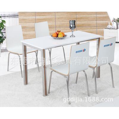 成套餐桌椅简约快餐厅休闲餐桌现代小吃店餐桌椅组合可拆装