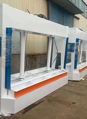 双缸石材防火门冷压机三胺挤塑板压板机50吨全自动木工冷压机