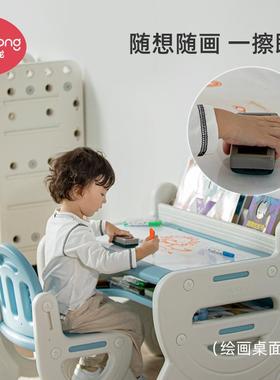 曼龙奇思妙想学习桌椅（绘画桌面）