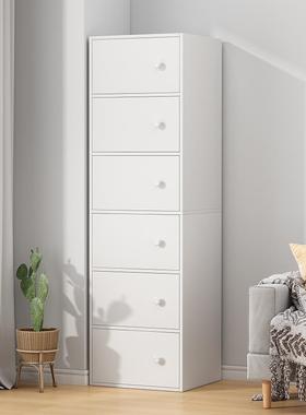斗柜储物柜五斗柜小户型客厅靠墙窄高立柜简约现代收纳柜置物柜子