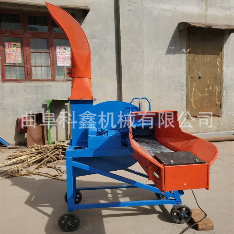 青贮铡草揉丝机自动进料高喷式秸秆铡草机一机多用铡切揉搓机