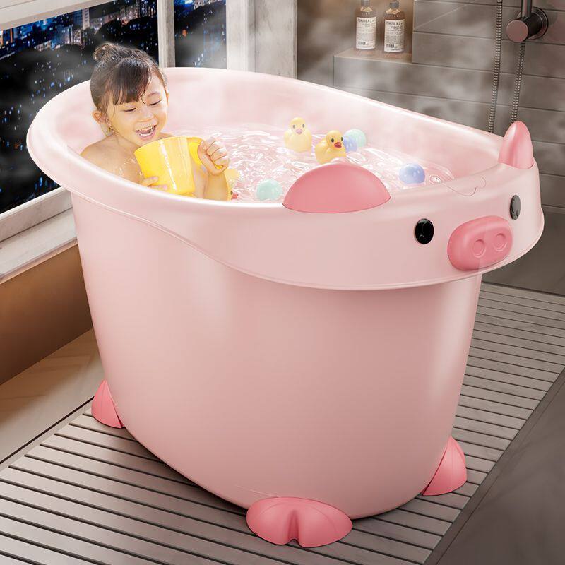 宝宝洗澡桶冬日保温可坐浴桶儿童泡澡桶加厚加大家用浴盆沐浴桶