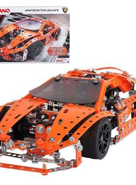 Meccano赛车f1组装款启蒙拼装玩具螺母拆装零件益智模型