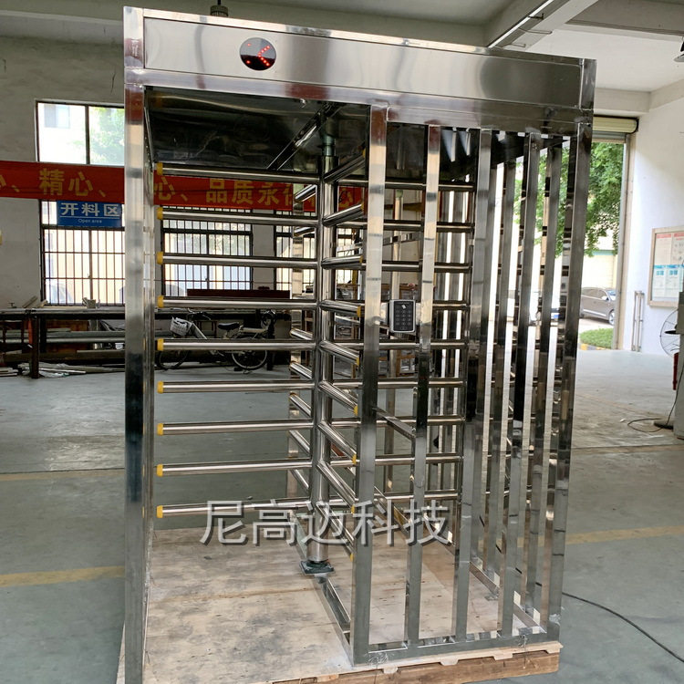 尼高迈出口全高闸小区仓库人行通道防尾随旋转十字闸单门双向转闸