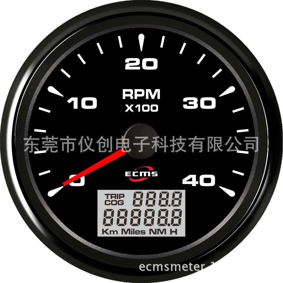 85mm指针转速表1-300可调七色背光