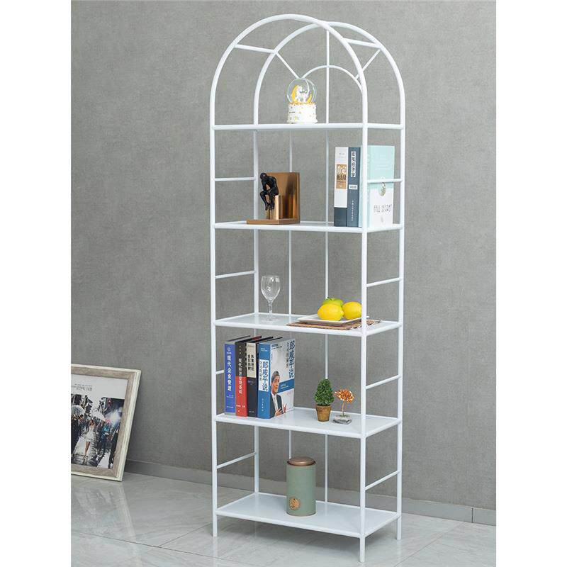 创意客厅书架免安装多层钢制收纳置物架阳台落地储物陈列展示架子