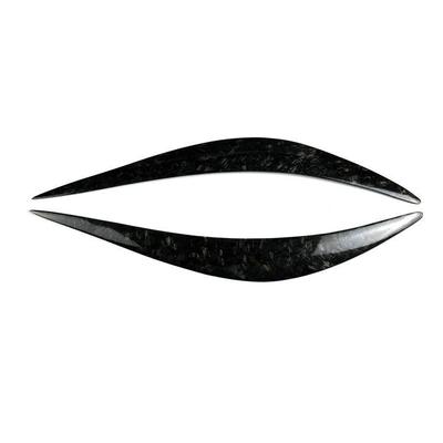 适用于14-21款英菲尼迪Q50Q50L锻造纹改装专用灯眉大灯装饰眼眉贴