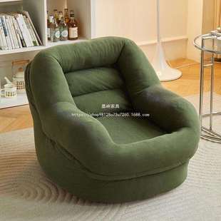 嘉岭懒人阳台窝窝沙发椅榻榻米休闲网红卧室小户型沙发单人法式客