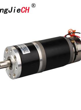 HJX70RQ-SC齿轮减速带刹车12V/24V/36V永磁直流减速电机