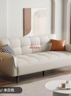 猫抓布沙发床多功能两用现代简约客厅公寓小户型单双人可折叠沙发