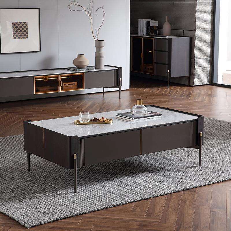 YDD电视柜轻奢茶几电视柜组合现代简约家用小户型客厅复古意式极