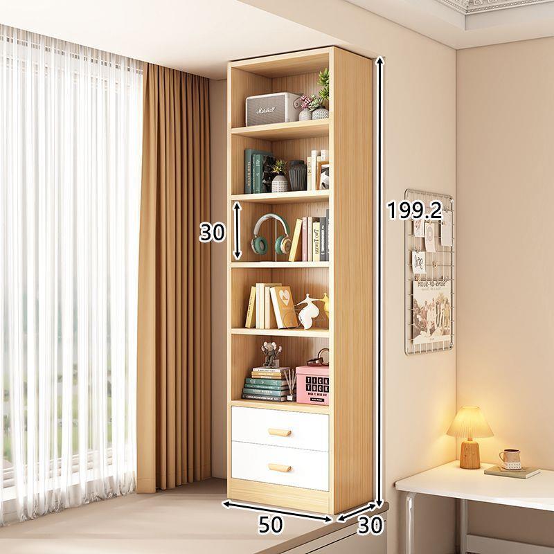 实木书架落地置物架儿童书柜家用客厅飘窗收纳柜子储物柜玩具柜子