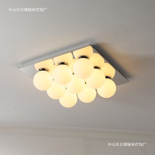全光谱中古风吸顶灯高级感主卧室灯书房极简护眼复古灯设计师款