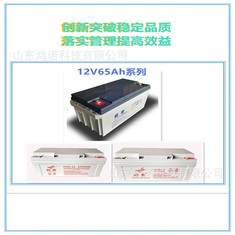 鸿诺优惠超壹蓄电池12V65AH铅酸免维护电力配电柜直流屏配套