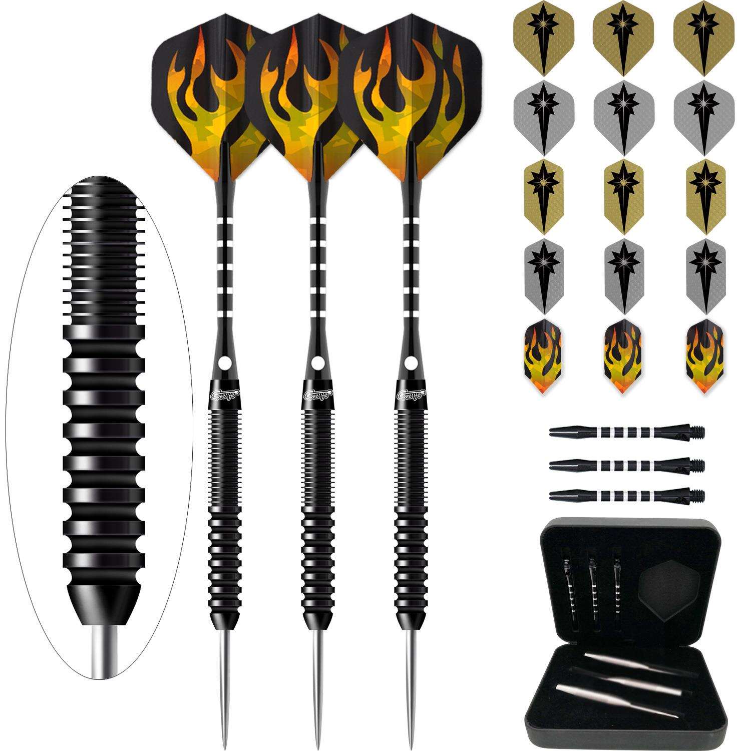 CyeeLife21g23g26g克2BA黑色电镀90%硬式钢针钨钢飞镖