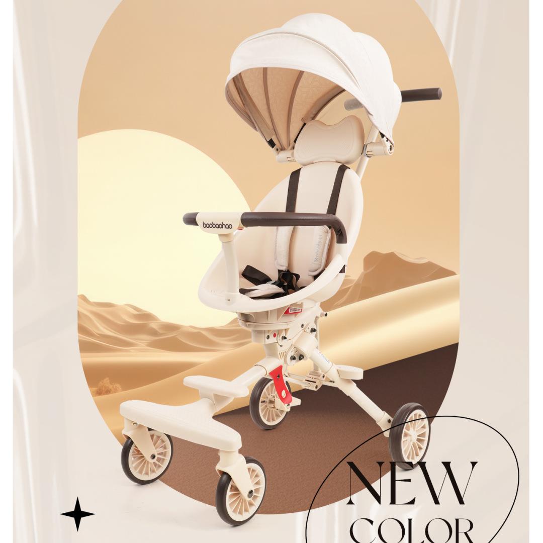 宝宝好V7-A遛娃神器轻便可折叠婴儿车双向可坐溜娃神器手推车