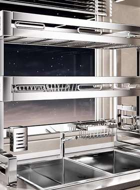 不锈钢厨房水置物架洗碗多功能碗碟收纳水池放碗盘沥水架