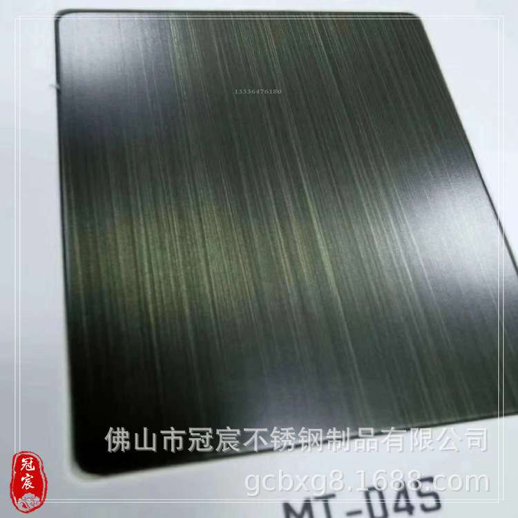 304不锈钢拉丝镀铜板 201发黑青古铜不锈钢板