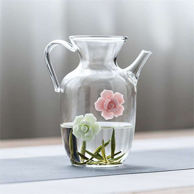 宋玻璃壶泡绿茶专用茶具家用单壶透明泡茶壶耐热执壶围炉冰茶