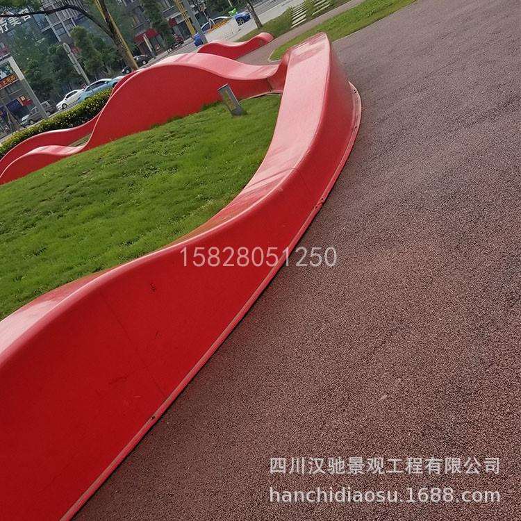玻璃钢座椅户外座凳弧形创意树池休闲椅游乐园公园商场长条凳