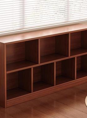 书架落地置物架客厅家用矮柜子储物柜卧室置物柜格子柜飘窗书柜